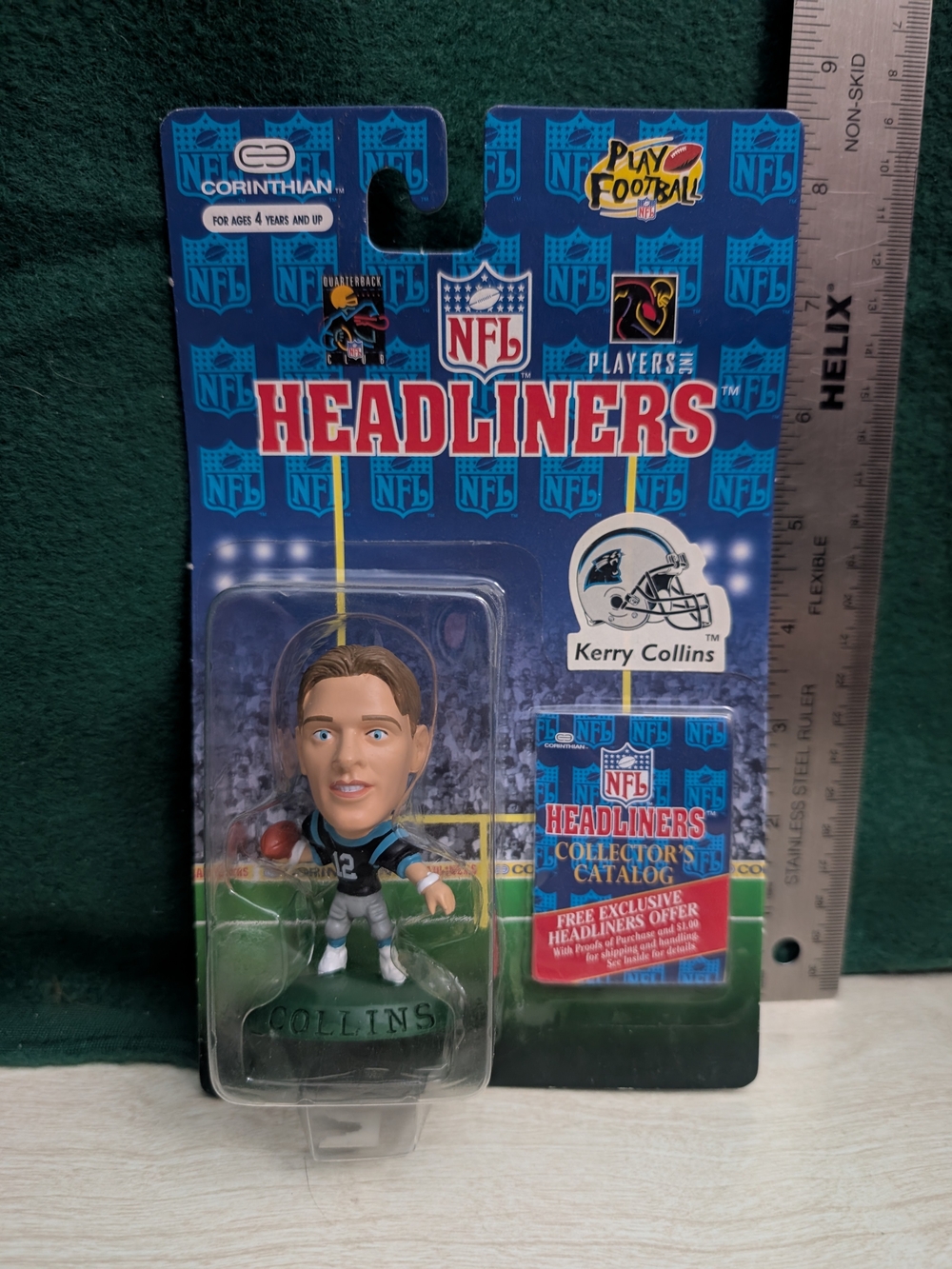 NFL Headliners Kerry Collins Figure -  Panthers Uniform